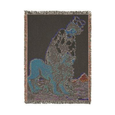 Strength Tarot Card Woven Blanket | Tapestry Throw