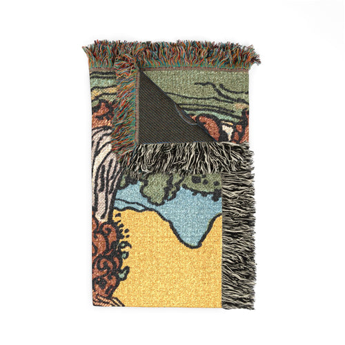 Strength Tarot Card Woven Blanket | Tapestry Throw
